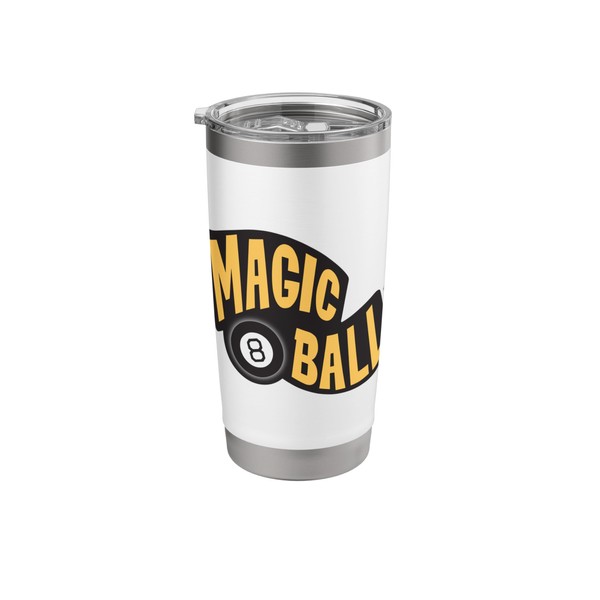Magic 8 Ball Logo Stainless Steel Insulated Tumbler