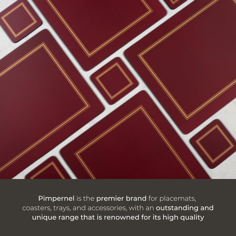 Pimpernel Classic Collection Placemat & Coaster Set – (15.7" x