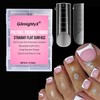 Straight Flat Toe Dual Forms for Polygel,GlimightyX Square Toenail Molds