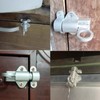 SyiXute 4 Pieces Automatic Locking Door Bolt, Spring Bolt Lock