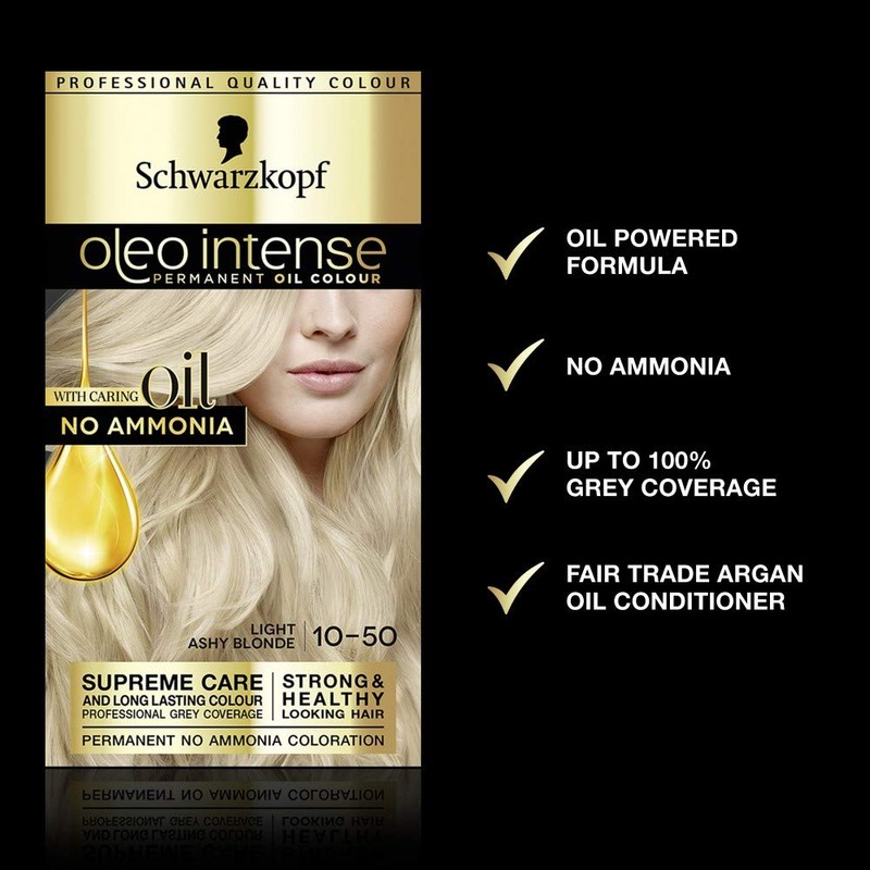 Schwarzkopf Oleo Intense Hair Dye, Pack of 3, Permanent Oil