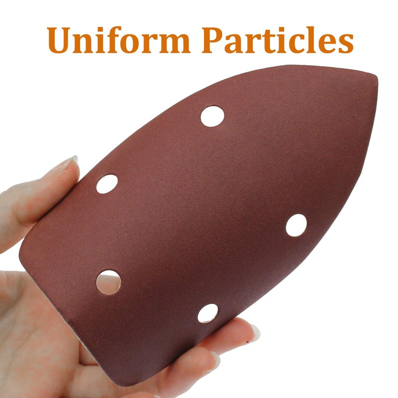 Cionyce 50 Pcs 400 Grit Mouse Detail Sander Sandpaper 5