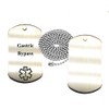 Gastric Bypass Stainless Steel Medical Alert ID Dog Tag Pendant
