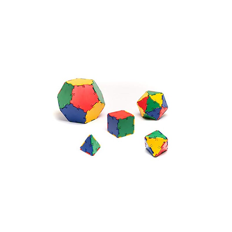 Polydron Platonic Solids Educational Construction Set Suitable for Children 4+