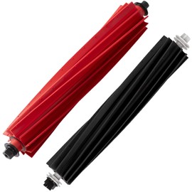 Dual Main Brushes Replacement for Roborock S8 MaxV Ultra, S8 Max Ultra, Qrevo Master, Qrevo Slim Robot Vacuum Cleaner, 2Pack Rubber Roller Brushes Accessories Kit Dual Rubber Brushes Replacement Part