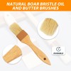 NIIIYTYB 2 Pcs Food Brush for Cooking and Baking Natural