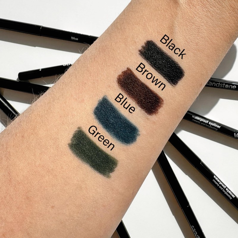 Sandstone Scandinavia Hypoallergenic Waterproof Eyeliner Blue Eyeliner for Sensitive Eyes