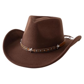 Jastore Toddler Baby Cowboy Hat Infant Baby Boys Girl Cowgirl Hats Kids Western Cowboy Hat (US, Age, 18 Months, 4 Years, Coffee)