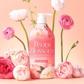 Happy Bath 해피바스 핑크 피오니 블라썸 바디워시 900g Happy Bath Pink Peony Blossom Body Wash 900g