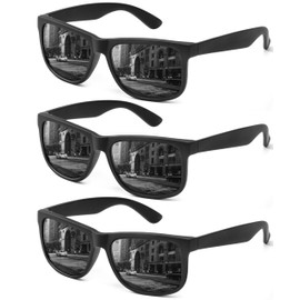 OUKEMAX Polarized Sunglasses for Women, 3 Pack UV400 Trendy Square Shades, Lightweight Stylish Eyewear for Driving & Travel