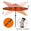 Sunnyglade 9' Solar LED Lighted Patio Umbrella with 8 Ribs/Tilt