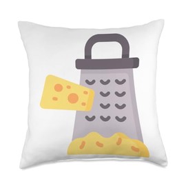 Fun Cheese Lover Cheese Grater Throw Pillow