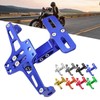 DIMITU Aluminum Motorcycle Rear License Plate Holder Adjustable License Plate