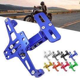 DIMITU Aluminum Motorcycle Rear License Plate Holder Adjustable License Plate Holder