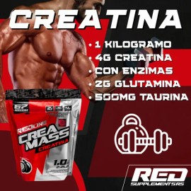 Cla Ácido Linoléico Redline 500mg  Creatina Crea Mass 1kg                                                                                             
