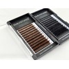 EMILYSTORES Lashes Extensions Brown Eyelashes 0.07MM Thickness Mixed Lengths 8-14mm