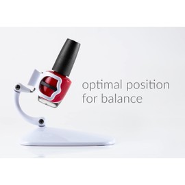 Grip and Tip Nail Polish Bottle Holder - Tilted and Anti-Spill Stand for Fingernail Painting, Nail Art Tools and Polish Accessories for Mani and Pedi