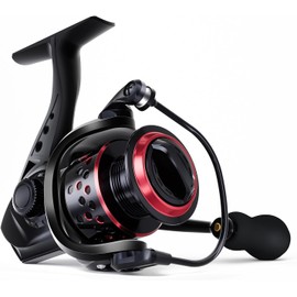 Ashconfish Metal Spinning Reel, High Precision CNC Machined EVA Handle Knob, Model # CF3000, Left/Right Interchangeable Handle