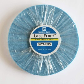 36 Yards Lace Front Wig Tape for Lace Wigs Waterproof 10mm Wide Super Strong Adhesive Blue Liner Double Sided Wig Tape for Hair Extensions Toupees Beards and Wigs
