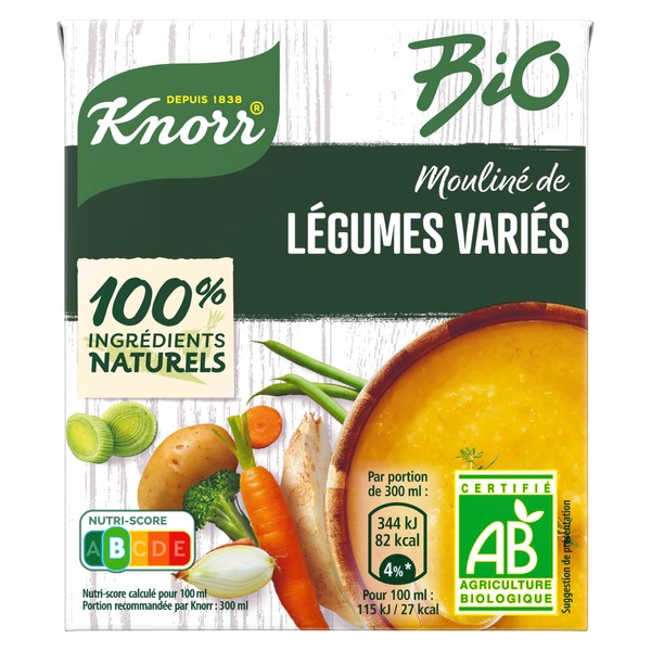 Knorr Organic Liquid Soup Milled Various Vegetables – 30 cl