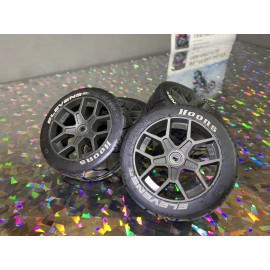 ARRMA Hoons 3S ELEVENS Tires set wheels belted Infraction VENDETTA 3s NEW 14mm