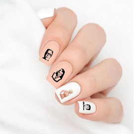 Benign Monsters Clear Water-Slide Nail Designs