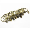 A- LIFE 18 Pcs Curtain Rings Liner Curtain Clips Extra