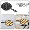 MUCKLILY Cast Iron Takoyaki Baking Pan 12-Cup Octopus Meatball Mold