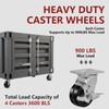 FOVERSWIVE 4"x2" Industrial Casters - Heavy Duty Caster,Phenolic Caster Wheel,