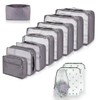 12 PCS Large Packing Cubes for Suitcases Various Sizes Suitcase