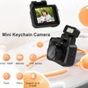 Plyisty Mini Keychain Camera, 1080P 2MP Small Thumb Sized Camera,