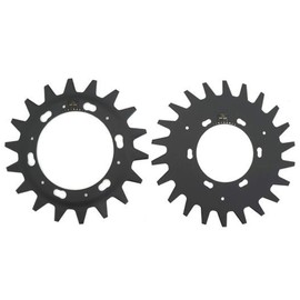 SANYO METAL TWB-230 Musou Twin Blade Replacement Blade Set for Weed Trimmers, 18P, Lower Blade 22P, Sharpening Like Chip Saws, Weeding, Mowing, Stone Stepping Prevention, Reducing Stone Stepping