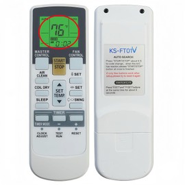 Replacement Remote Control Compatible for Fujitsu Air Conditioner AR-RAH2U ASU18RLF ASU18RLXS ASU24RLF ASU24RLXS ASU30RLX AUU12RLF AUU18RLF AUU9RLF