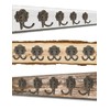Fuxxer® Classic Coat Hooks, Double Hooks, Hat Hooks, Antique Design,