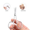 JARVISTAR Professional Nail Scissors, Cuticle Scissors with Sharp Curved Edge,
