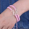 AidShunn Bracelets infinity Braided Handcrafted Adjustable Braided for Men Women