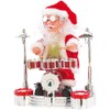 infactory Singing Drummers-Santa with LED Light Show