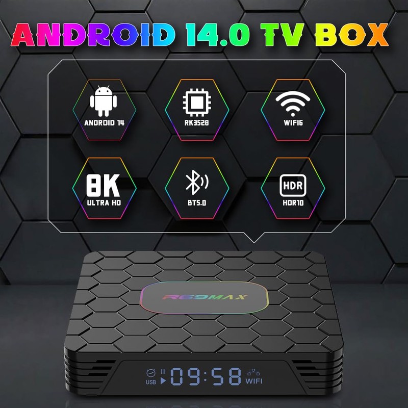 Android TV Box with Quad Core ARM Cortex A53 CPU