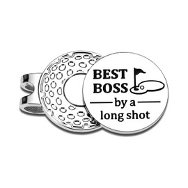 Christmas Golf Gifts for Boss, Appreciation Golf Accessories for Boss Men Lady, Bosses Birthday Gifts for Women, Golfs Ball Marker Hat Clip, Thank You Gift for Coworkers, Bosses Day Golfs Gift for Men