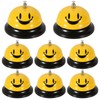 8PCS Call Bell Service Bell for Desk, Smile Face Desk