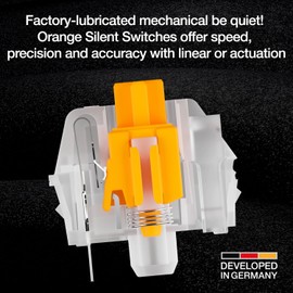 be quiet! Light Mount Mechanical Keyboard | Linear | Hot-Swappable Lubricated Silent Switches | 3D Media Wheel | ARGB Keyboard | Quality PBT Double-Shot Keycaps | Programmable | BT003US