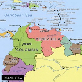 HISTORIX 2006 Latin America Map Poster - 24x30 Inch Central and South America Wall Map - Ideal Home or Office Decor