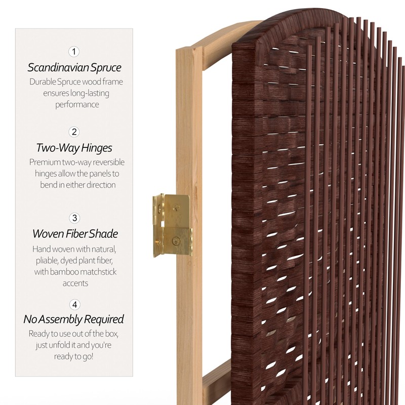 Red Lantern 6 ft. Tall Diamond Weave Fiber Dark Red-3