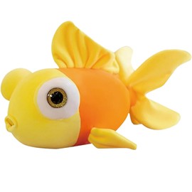 zxmbeddings 13.8" Goldfish Stuffed Animal Yellow 3D Cute Fish Plush Pillow Toy Gift for Kids