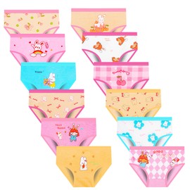 JackLoveBriefs Girl Pant Cotton Girl Knickers Age 2-3 Years MULTICOLOR, Size:S