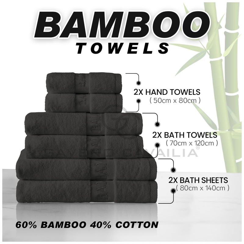 GC GAVENO CAVAILIA Bamboo Hand Towels 2 Pack - 500