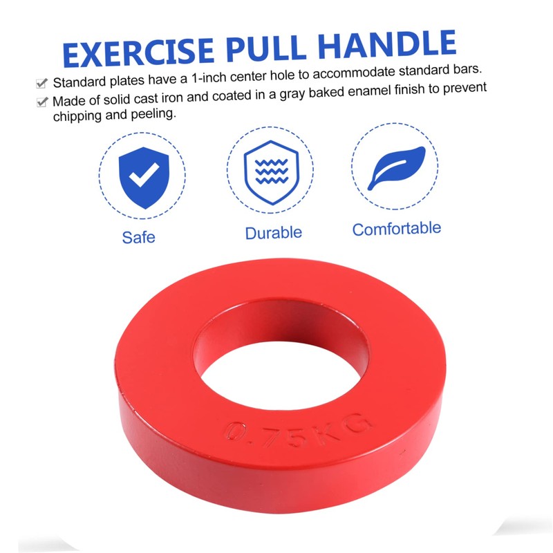 WHAMVOX Weight Gain Plates Barbell Grip Strengthener Large Single Hole