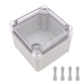 Tiardey Electronic Waterproof IP67 Sealed ABS Plastic DIY Junction Box Enclosure Case Clear - 100 * 100 * 75mm