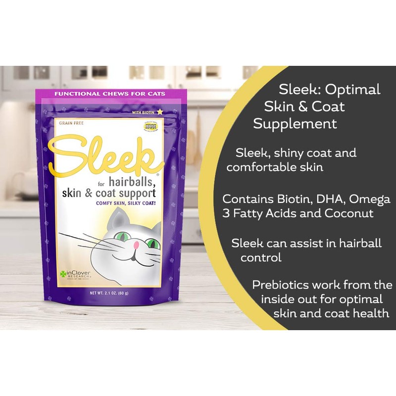 In Clover Sleek Daily Skin, Coat, and Hairballs Support Soft