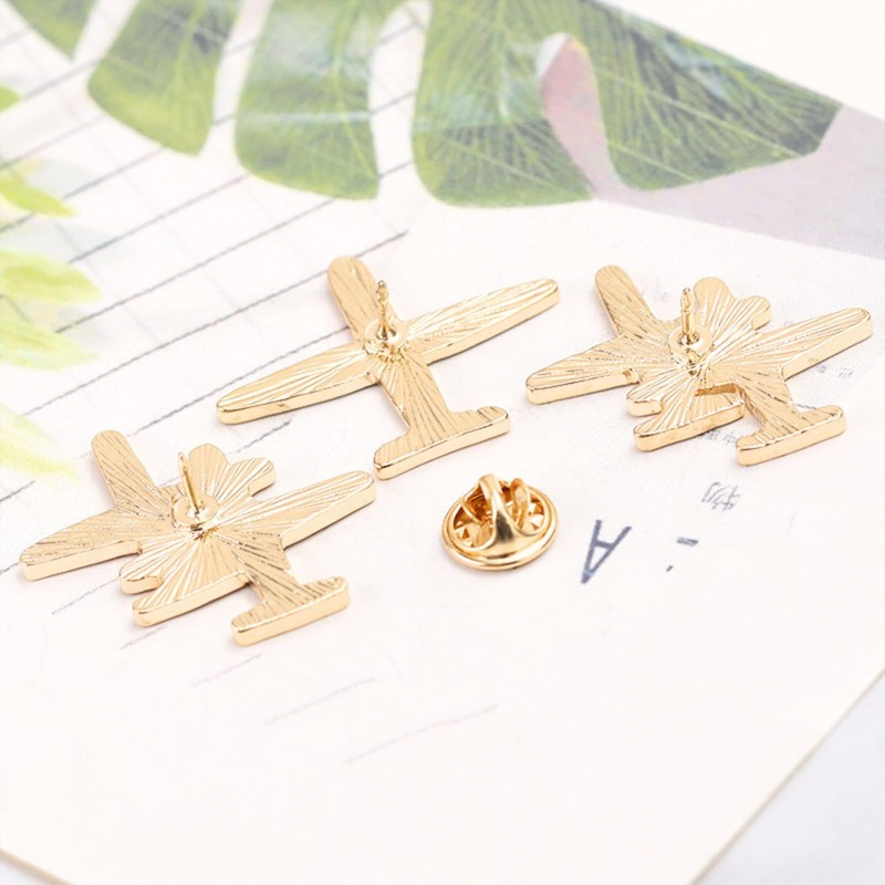 KaminoKa Airplane Lapel Pin Illustration Pin Set of 3